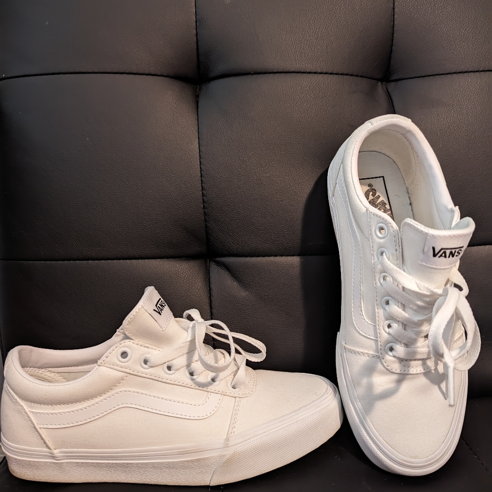 Vans white shoes
